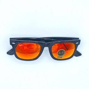 NEW Kids Ray Ban Wayfarers Designer Sunglasses RB2140 G-15 Mirrored Lens Italy